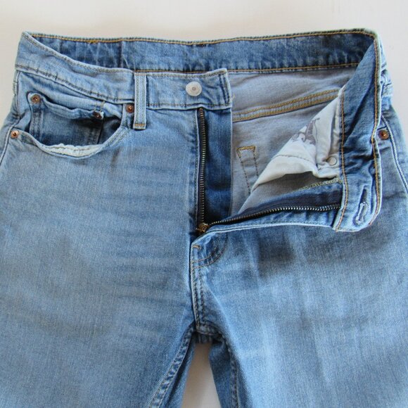 Levi's 513 Mens Classic Slim Straight Stretch Denim Blue Jeans Size W31 X L30 - Picture 4 of 10